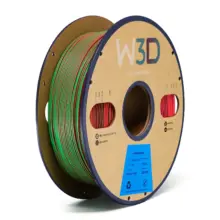MATTE TRICOLOR ROJO-AZUL-VERDE (Red-Blue-Green) PLA W3D FILAMENTO 3D 1.75MM 1KG