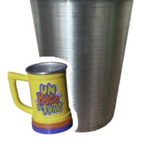 MOD1 500ML LABIO GRUESO VASO UN POCO DE RUIDO 500ML CON STL (SOLO VASO DE ALUMINIO SIN PIEZAS IMPRESAS) ALUMINIO