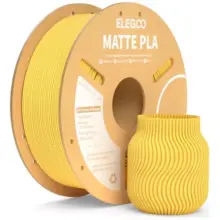 AMARILLO SOLAR MATTE PLA Filamento  Diámetro 1,75mm 1kg Elegoo 50.203.0255