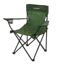 Silla camping plegable director verde militar