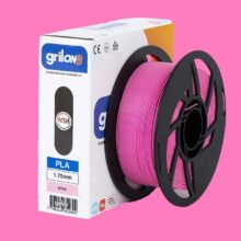ROSA PLA GRILON FILAMENTO 3D 1.75MM 1KG M10IRS175CJ